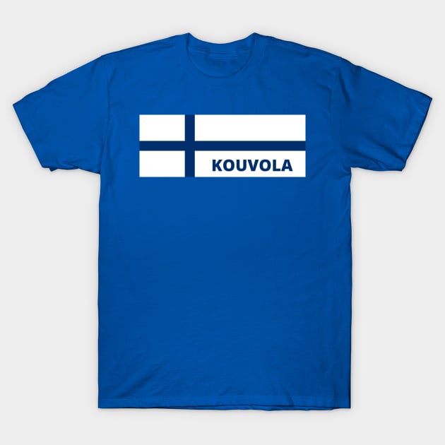 Kouvola City in Finnish Flag T-Shirt by aybe7elf